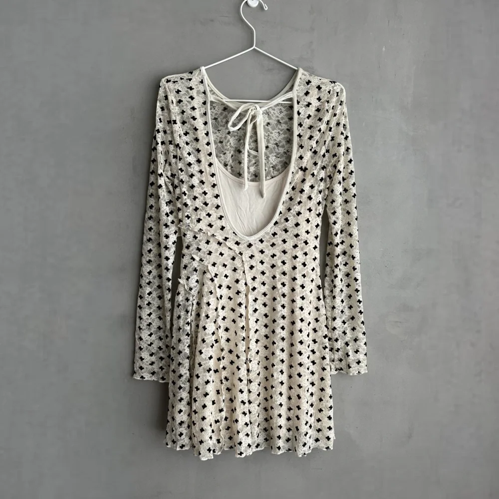 FREE PEOPLE Sheer Delight Mini Dress